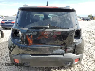 2017 Jeep Renegade Latitude with VIN ZACCJBBB7HPG57002, listed as a Copart auction lot 58260455 with 117,053 mi miles and Salvage title. Bid and sale history available at DreamBid. Image 6.