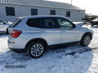 2015 BMW X3 xDrive28i with VIN 5UXWX9C51F0D50510, listed as a Copart auction lot 41821105 with 111,786 mi miles and Salvage Title. Bid and sale history available at carsss.com. Image 3.