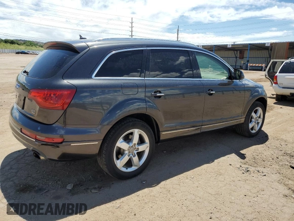 2014 Audi Q7 Premium Plus with VIN WA1LGAFEXED016105, listed as a Copart auction lot 64299575 with 122,448 mi miles and Clean title. Bid and sale history available at DreamBid. Image 3.