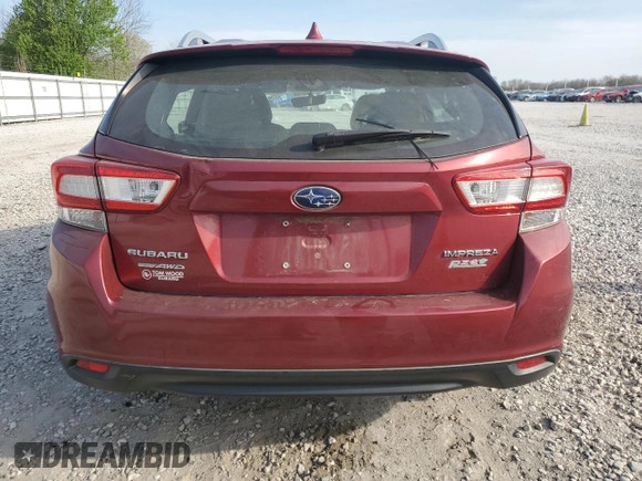 2017 Subaru Impreza Premium with VIN 4S3GTAB61H3703825, listed as a Copart auction lot 50703355 with 179,074 mi miles and Salvage title. Bid and sale history available at DreamBid. Image 6.