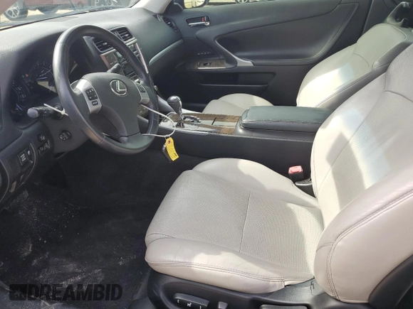 2011 Lexus IS 250 C with VIN JTHFF2C20B2520593, listed as a Copart auction lot 51487265 with 114,101 mi miles and Salvage Title. Bid and sale history available at DreamBid. Image 7.