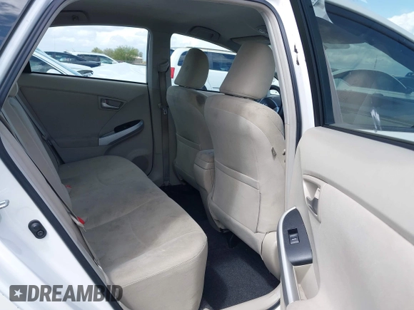 2013 Toyota Prius One with VIN JTDKN3DU2D5655729, listed as a IAAI auction lot 41944784 with 96,951 mi miles. Bid and sale history available at carsss.com. Image 8.