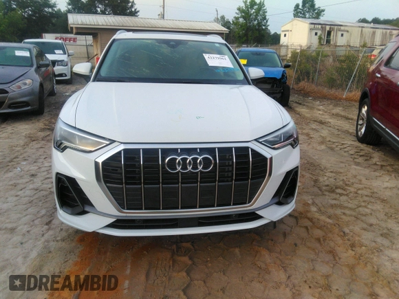 2022 Audi Q3 S line Premium Plus with VIN WA1EECF35N1035137, listed as a IAAI auction lot 42279961 with 43,458 mi miles and . Bid and sale history available at DreamBid. Image 12.