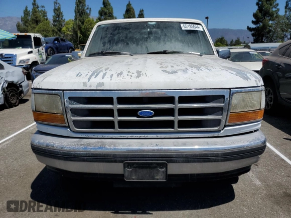 1992 Ford F-150 with VIN 1FTDF15Y7NLA93044, listed as a Copart auction lot 65185644 with 166,919 mi miles and Clean Title. Bid and sale history available at carsss.com. Image 5.