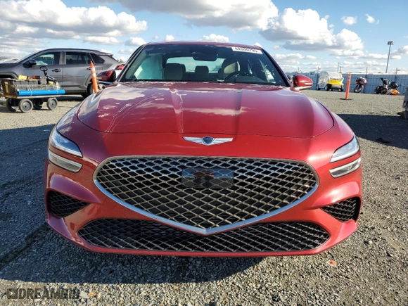 2023 Genesis G70 2.0T with VIN KMTG34TA1PU123716, listed as a Copart auction lot 44340295 with 26,963 mi miles and Salvage Title. Bid and sale history available at carsss.com. Image 5.