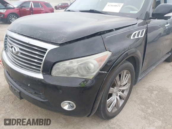 2013 Infiniti QX56 with VIN JN8AZ2NF6D9550697, listed as a IAAI auction lot 42164023 with 123,590 mi miles and . Bid and sale history available at DreamBid. Image 6.