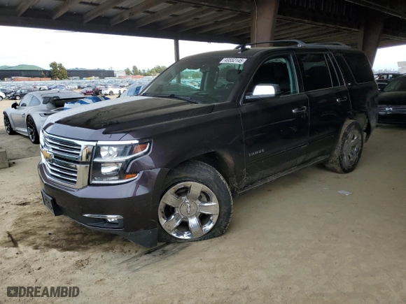 2016 Chevrolet Tahoe LTZ with VIN 1GNSKCKC2GR277192, listed as a Copart auction lot 49552145 with 131,659 mi miles and Salvage Title. Bid and sale history available at carsss.com. Image 1.