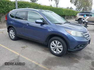 2014 Honda CR-V EX-L with VIN 2HKRM3H78EH511528, listed as a IAAI auction lot 42105714 with 108,758 mi miles and . Bid and sale history available at carsss.com. Image 1.