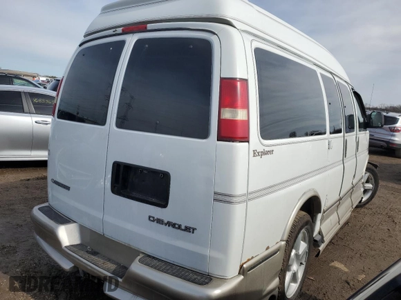 2004 Chevrolet Express Passenger z VIN 1GBFG15T041144358, wystawiony jako Copart lot #45413355 z przebiegiem Nie podano mil oraz Szkoda całkowita • Salvage title. Historia ofert i sprzedaży dostępna na DreamBid. Obrazek 3.