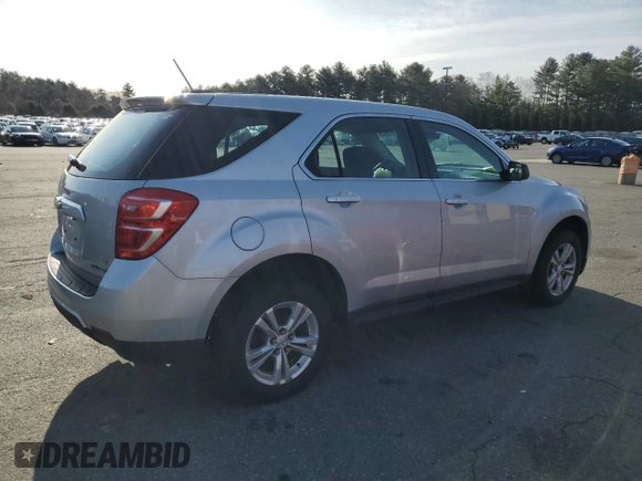 2016 Chevrolet Equinox LS with VIN 2GNFLEEK5G6224849, listed as a Copart auction lot 51519505 with Not Provided miles and Salvage Title. Bid and sale history available at DreamBid. Image 3.