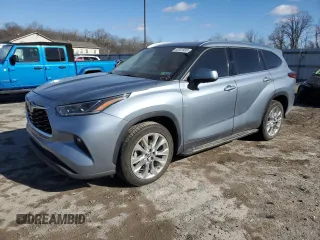 2021 Toyota Highlander Limited z VIN 5TDYZRAHXMS054961, wystawiony jako Copart lot #46341935 z przebiegiem 82 214 mil mil oraz Szkoda całkowita • Salvage title. Historia ofert i sprzedaży dostępna na DreamBid. Obrazek 1.