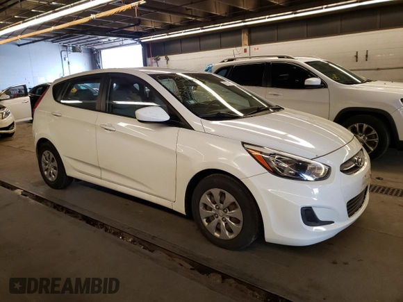 2017 Hyundai Accent SE with VIN KMHCT5AE4HU307294, listed as a Copart auction lot 64852993 with 124,361 mi miles. Bid and sale history available at carsss.com. Image 4.