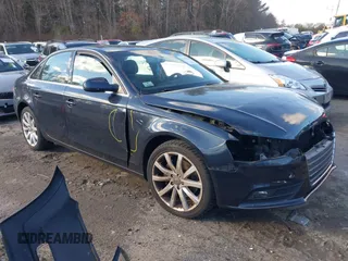 2013 Audi A4 Premium Plus with VIN WAUFFAFL7DN041344, listed as a IAAI auction lot 41194184 with 106,187 mi miles. Bid and sale history available at carsss.com. Image 1.