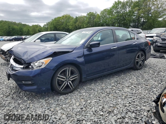 2016 Honda Accord Sport z VIN 1HGCR2F5XGA152794, wystawiony jako Copart lot #57497145 z przebiegiem 88 689 mil mil oraz Szkoda całkowita • Salvage title. Historia ofert i sprzedaży dostępna na DreamBid. Obrazek 1.