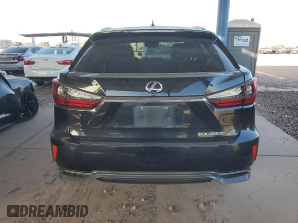 2018 Lexus RX with VIN 2T2BGMCA5JC021168, listed as a Copart auction lot 43938335 with 103,350 mi miles and Salvage Title. Bid and sale history available at carsss.com. Image 6.
