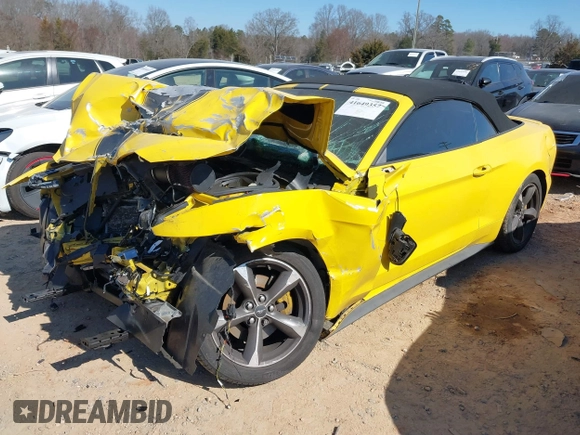2015 Ford Mustang V6 with VIN 1FATP8EM8F5373825, listed as a IAAI auction lot 41649357 with 67,874 mi miles and . Bid and sale history available at DreamBid. Image 2.