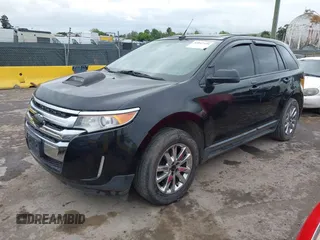 2013 Ford Edge SEL with VIN 2FMDK3J99DBB26514, listed as a IAAI auction lot 42047335 with 112,790 mi miles. Bid and sale history available at carsss.com. Image 2.
