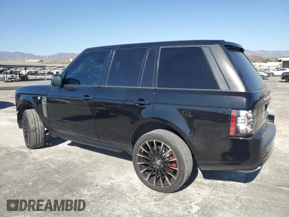 2012 Land Rover Range Rover SC Autobiography with VIN SALMP1E43CA379372, listed as a Copart auction lot 77528224 with 72,490 mi miles and Salvage title. Bid and sale history available at DreamBid. Image 2.