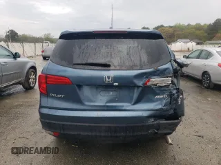 2017 Honda Pilot EX-L with VIN 5FNYF6H50HB087738, listed as a Copart auction lot 52154535 with 62,793 mi miles and Salvage Title. Bid and sale history available at DreamBid. Image 6.