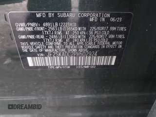 2023 Subaru Forester Premium with VIN JF2SKADC2PH502924, listed as a IAAI auction lot 42688556 with 39,306 mi miles and . Bid and sale history available at DreamBid. Image 9.
