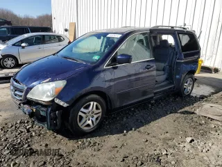 2006 Honda Odyssey EX-L with VIN 5FNRL38686B012884, listed as a Copart auction lot 46986245 with 191,295 mi miles and Salvage Title. Bid and sale history available at carsss.com. Image 1.