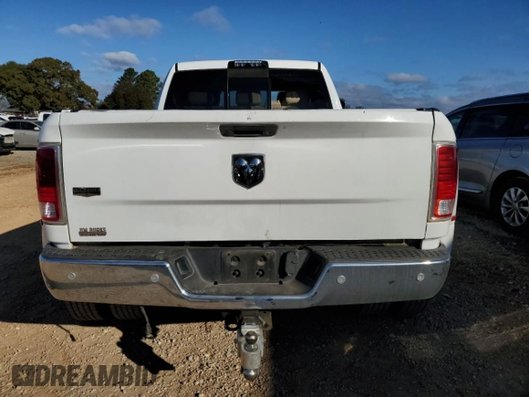 2018 Ram 3500 Laramie with VIN 3C63RRML8JG199802, listed as a Copart auction lot 81910734 with 239,139 mi miles and Salvage Title. Bid and sale history available at carsss.com. Image 6.