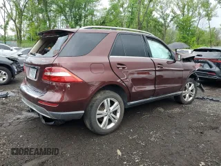 2013 Mercedes-Benz M 350 with VIN 4JGDA2EB9DA249090, listed as a Copart auction lot 56788775 with 215,835 mi miles and Salvage title. Bid and sale history available at DreamBid. Image 3.
