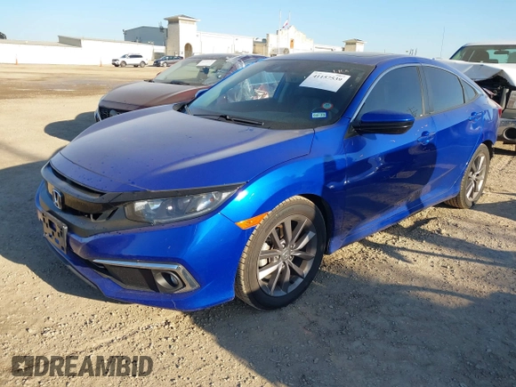 2020 Honda Civic EX-L with VIN 19XFC1F78LE009133, listed as a IAAI auction lot 41157539 with 106,588 mi miles and . Bid and sale history available at DreamBid. Image 18.