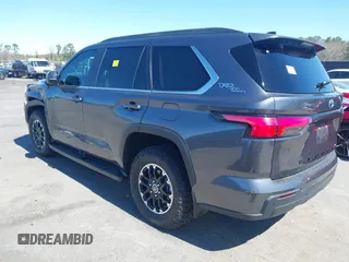 2024 Toyota Sequoia SR5 with VIN 7SVAAABA8RX047798, listed as a IAAI auction lot 41812410 with 7,411 mi miles. Bid and sale history available at carsss.com. Image 3.