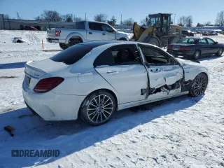 2017 Mercedes-Benz C 43 AMG with VIN 55SWF6EB2HU198159, listed as a Copart auction lot 44592335 with 101,243 mi miles and Clean Title. Bid and sale history available at DreamBid. Image 3.