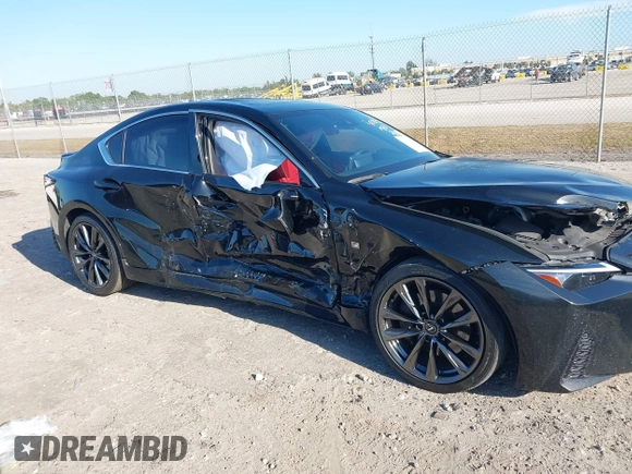 2023 Lexus IS 350 F Sport with VIN JTHGZ1B26P5067657, listed as a IAAI auction lot 41894342 with 30,402 mi miles and . Bid and sale history available at DreamBid. Image 6.