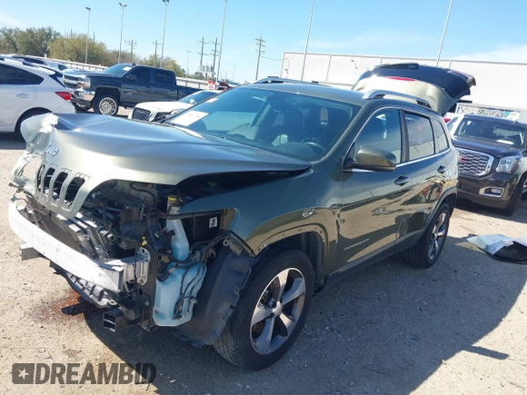 2019 Jeep Cherokee Limited with VIN 1C4PJMDX2KD225218, listed as a IAAI auction lot 41816358 with 90,744 mi miles. Bid and sale history available at carsss.com. Image 2.