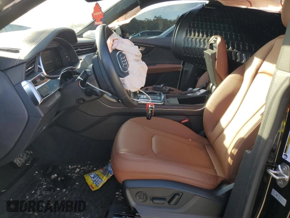 2023 Audi Q8 Premium with VIN WA1AVBF1XPD020187, listed as a Copart auction lot 75623334 with 8,308 mi miles and Salvage title. Bid and sale history available at DreamBid. Image 7.