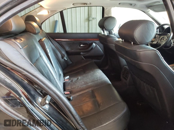 2001 BMW 5 Series 530iA with VIN WBADT63461CF04935, listed as a Copart auction lot 61252214 with 186,050 mi miles and Salvage Title. Bid and sale history available at carsss.com. Image 10.
