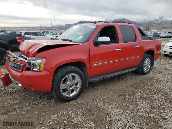 2010 Chevrolet Avalanche LTZ with VIN 3GNVKGE04AG157343, listed as a Copart auction lot 41459725 with 0 mi miles and Salvage Title. Bid and sale history available at carsss.com. Image 1.