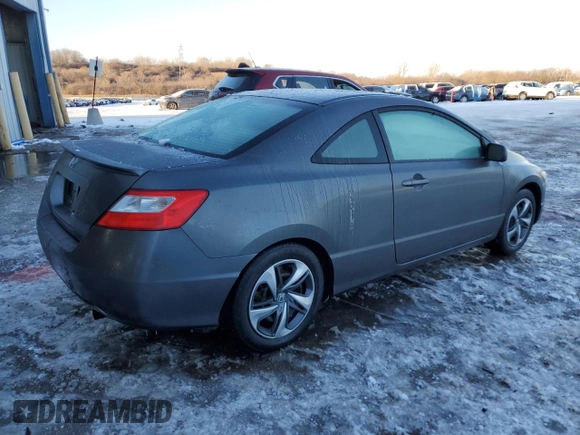 2011 Honda Civic Cpe LX with VIN 2HGFG1B69BH503202, listed as a Copart auction lot 45139915 with 124,951 mi miles and Salvage Title. Bid and sale history available at carsss.com. Image 3.