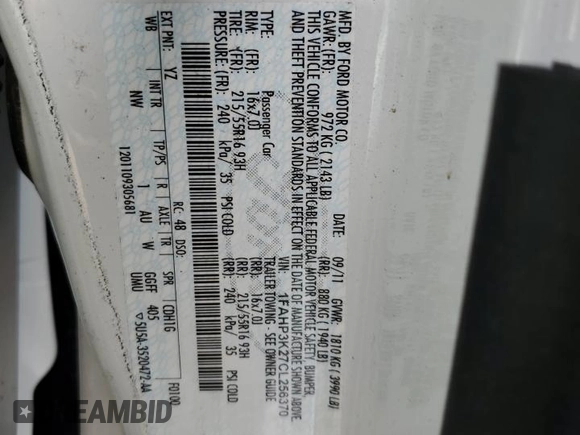 2012 Ford Focus SE z VIN 1FAHP3K27CL256370, wystawiony jako Copart lot #42689255 z przebiegiem 92 641 mil mil oraz Szkoda całkowita • Salvage title. Historia ofert i sprzedaży dostępna na DreamBid. Obrazek 13.