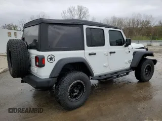 2021 Jeep Wrangler Unlimited Willys with VIN 1C4HJXDN2MW611018, listed as a Copart auction lot 50521595 with 68,724 mi miles and Salvage title. Bid and sale history available at DreamBid. Image 3.