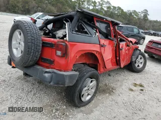 2018 Jeep Wrangler JK Unlimited Sport S with VIN 1C4BJWDG1JL854754, listed as a Copart auction lot 81710803 with 0 mi miles and Non Repairable. Bid and sale history available at carsss.com. Image 3.