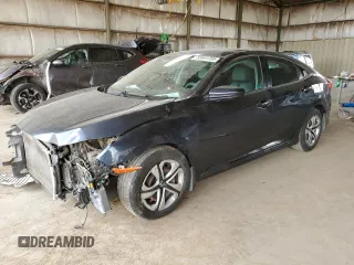 2017 Honda Civic Sedan LX with VIN 19XFC2F52HE072255, listed as a Copart auction lot 50661395 with 93,032 mi miles and Salvage Title. Bid and sale history available at carsss.com. Image 1.