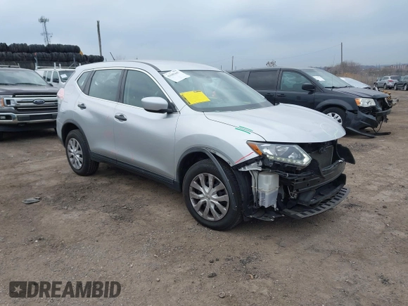 2016 Nissan Rogue SV with VIN KNMAT2MT8GP701527, listed as a IAAI auction lot 41685667 with 112,183 mi miles. Bid and sale history available at carsss.com. Image 1.