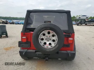 2006 Jeep Wrangler SE with VIN 1J4FA29126P756471, listed as a Copart auction lot 51987875 with 97,266 mi miles and Salvage Title. Bid and sale history available at carsss.com. Image 6.