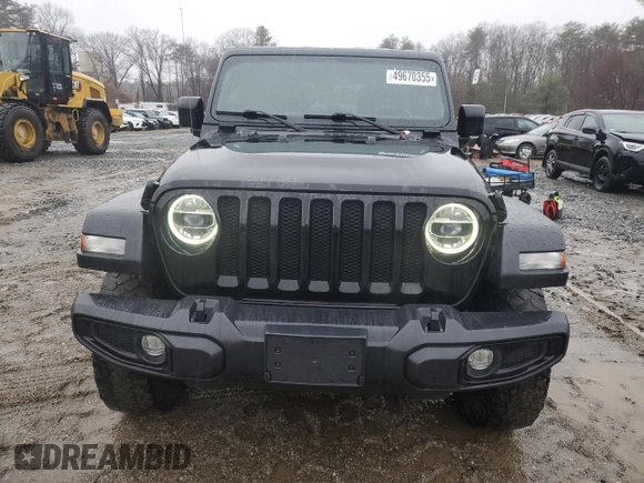 2021 Jeep Wrangler Unlimited Willys with VIN 1C4HJXDN2MW741557, listed as a Copart auction lot 49670355 with 83,180 mi miles and Clean Title. Bid and sale history available at DreamBid. Image 5.