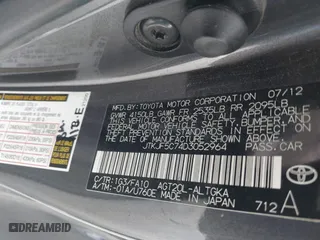 2013 Scion tC with VIN JTKJF5C74D3052964, listed as a IAAI auction lot 41804627 with 244,013 mi miles. Bid and sale history available at carsss.com. Image 9.