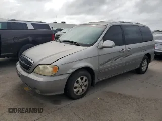 2004 Kia Sedona LX with VIN KNDUP131446570061, listed as a Copart auction lot 74222344 with 0 mi miles and Salvage Title. Bid and sale history available at carsss.com. Image 1.