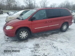 2007 Chrysler Town & Country LWB Touring with VIN 2A8GP54L67R207318, listed as a Copart auction lot 46127425 with 57,155 mi miles and Salvage Title. Bid and sale history available at carsss.com. Image 1.