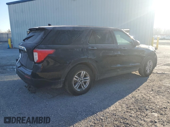 2022 Ford Explorer with VIN 1FMSK7BH8NGA86991, listed as a Copart auction lot 41907064 with 80,555 mi miles and Salvage Title. Bid and sale history available at carsss.com. Image 3.