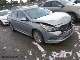 2015 Hyundai Sonata 2.4L Sport with VIN 5NPE34AF1FH076863, listed as a IAAI auction lot 41458535 with 168,605 mi miles. Bid and sale history available at carsss.com. Image 1.