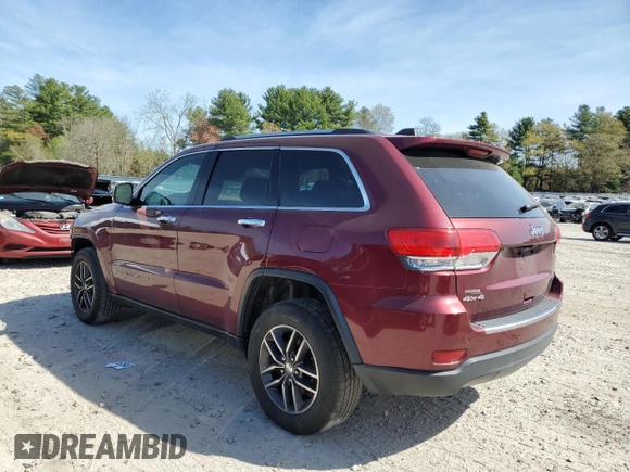 2017 Jeep Grand Cherokee Limited z VIN 1C4RJFBG6HC946423, wystawiony jako Copart lot #54929585 z przebiegiem 140 871 mil mil oraz Szkoda całkowita • Salvage title. Historia ofert i sprzedaży dostępna na DreamBid. Obrazek 2.