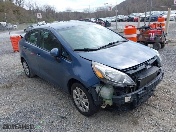 2016 Kia Rio LX with VIN KNADM4A37G6659848, listed as a IAAI auction lot 41853302 with 148,901 mi miles. Bid and sale history available at carsss.com. Image 1.